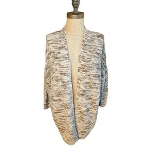 J. Jill Size XL Tweedy Loose Fit Cardigan Sweater Knit Top